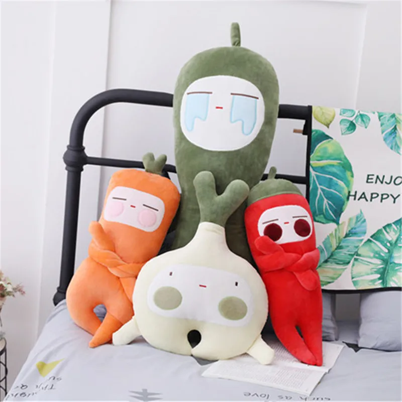 Funny Emoji Fruits Vegetables Plush Pillow Green Pepper Chili Onion Carrot Soft Plush Doll Children Kids Toy
Funny Emoji Fruits Vegetables Plush Pillow Green Pepper Chili Onion Carrot Soft Plush Doll Children Kids Toy