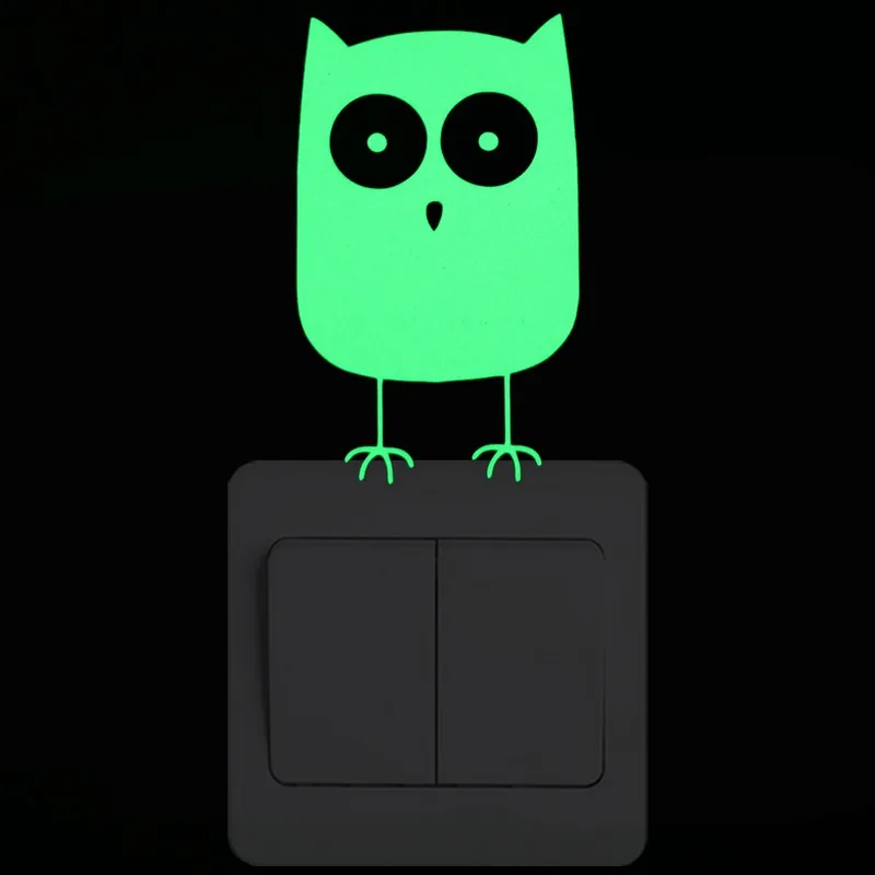 Lovely Cute Cartoon Owl Switch Sticker Glow in the Dark Wall Decals Kids Room Children Home Boy Girl Bedroom DIY Luminous Decor
Lovely Cute Cartoon Owl Switch Sticker Glow in the Dark Wall Decals Kids Room Children Home Boy Girl Bedroom DIY Luminous Decor