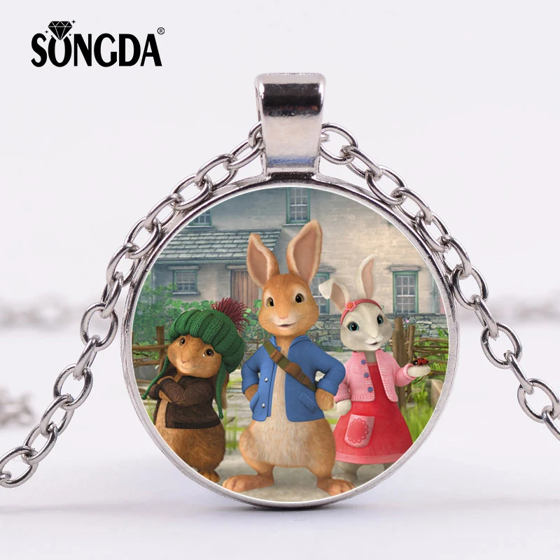 SONGDA Fashion Cute Peter Rabbit Necklace Helen Beatrix Potter Storybook The Tale of Peter Rabbit Cartoon Animal Pendant Jewelry
SONGDA Fashion Cute Peter Rabbit Necklace Helen Beatrix Potter Storybook The Tale of Peter Rabbit Cartoon Animal Pendant Jewelry
