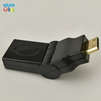 50pcs/lot Mini HDMI Adapter 180 Degrees Rotate Mini HDMI Male To HDMI Female Type A Cable Extension Adapter for 720p
50pcs/lot Mini HDMI Adapter 180 Degrees Rotate Mini HDMI Male To HDMI Female Type A Cable Extension Adapter for 720p