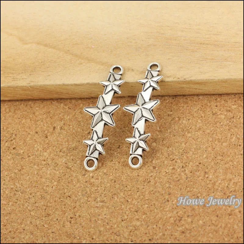 100PCS fashion charm star connector pendant Tibetan silver fit for necklace & Bracelets DIY jewelry findings 20074
100PCS fashion charm star connector pendant Tibetan silver fit for necklace & Bracelets DIY jewelry findings 20074