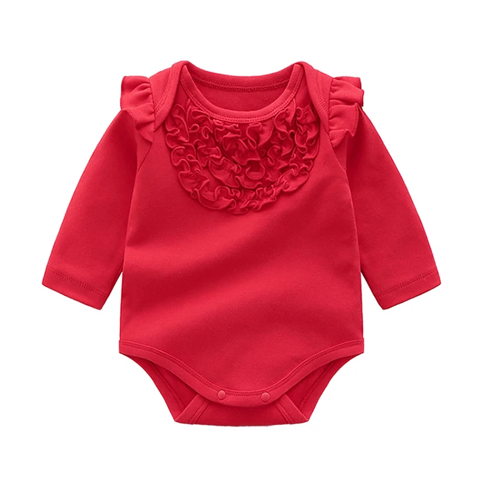 spring autumn infant toddler 100%cotton casual newborn girl rompers baby clothes clothing wholesale