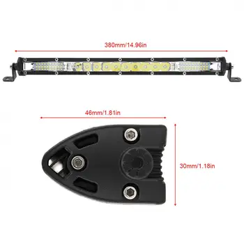 Ultra-thin Single Row 12V 15 Inch 90W Car Work Light Bar LED Strip Light for Off Road Car /SUV / ATV / Truck
Ultra-thin Single Row 12V 15 Inch 90W Car Work Light Bar LED Strip Light for Off Road Car /SUV / ATV / Truck