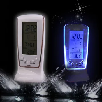 Digital LCD Alarm clock calendar thermometer Backlight Multi-function Display Clock Blue LED Backlight Alarm Clocks
Digital LCD Alarm clock calendar thermometer Backlight Multi-function Display Clock Blue LED Backlight Alarm Clocks