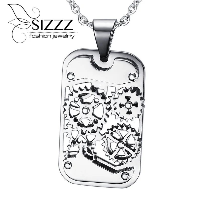 SIZZZ Stainless steel gear pendant with rotating gear punk Pendant & Necklaces For Men
SIZZZ Stainless steel gear pendant with rotating gear punk Pendant & Necklaces For Men