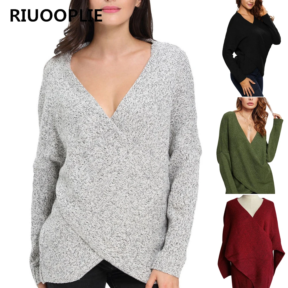 RIUOOPLIE Womens Long Sleeve Sweater Winter Pullover Solid Knitted Sweater Top Oversized
RIUOOPLIE Womens Long Sleeve Sweater Winter Pullover Solid Knitted Sweater Top Oversized