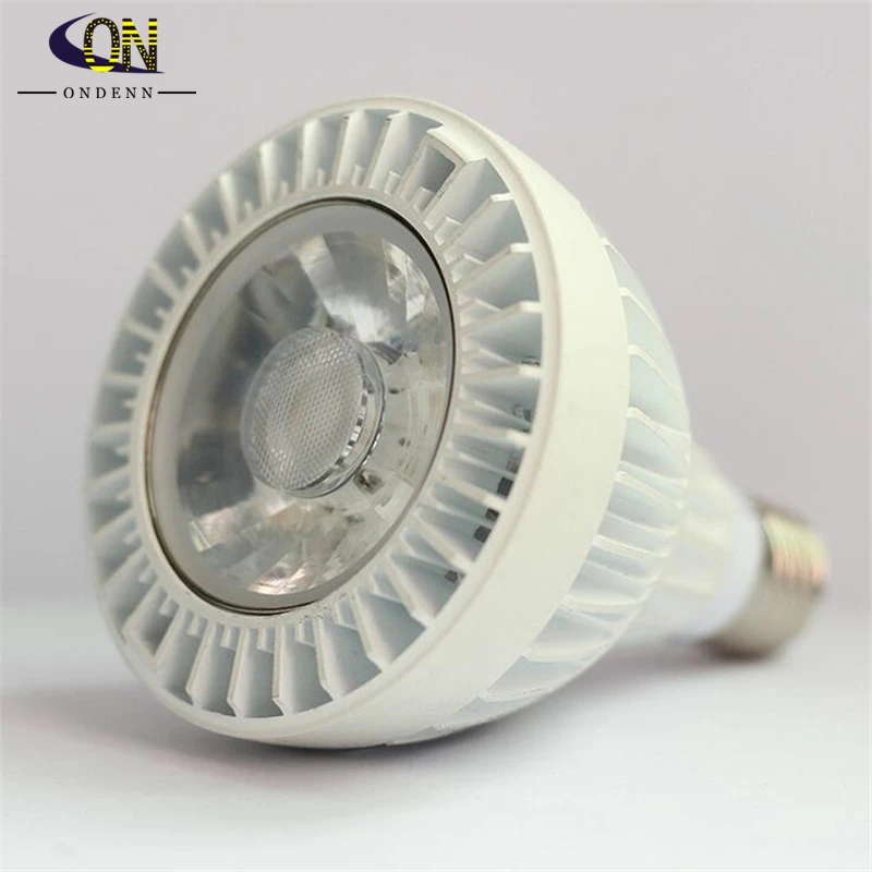 COB LED Par30 Lamp Spotlight 28W E27 85-265Vac 100lm/W Aluminum White Housing Warm/Cold white Equivalent to 240W Halogen | Лампы и