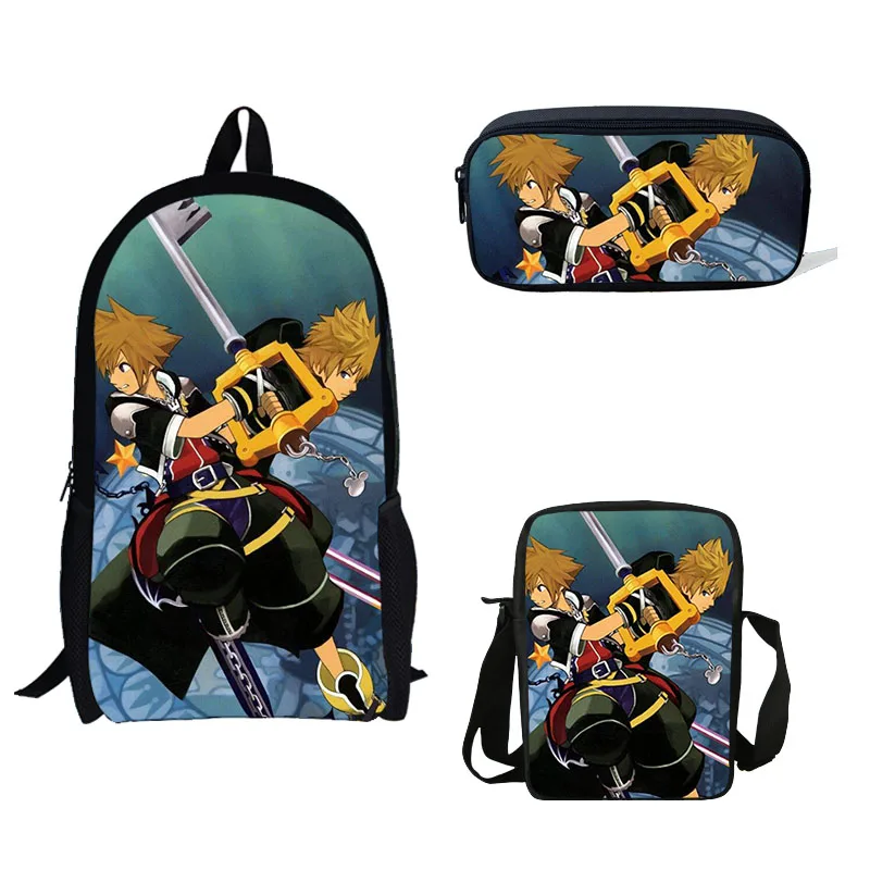 3PCS/Set Cartoon Keyblade Manga Print Backpacks Children Bookbag Girls School Bag Mochila Shoulder Set Pencil Bag Boys Mochilia
3PCS/Set Cartoon Keyblade Manga Print Backpacks Children Bookbag Girls School Bag Mochila Shoulder Set Pencil Bag Boys Mochilia