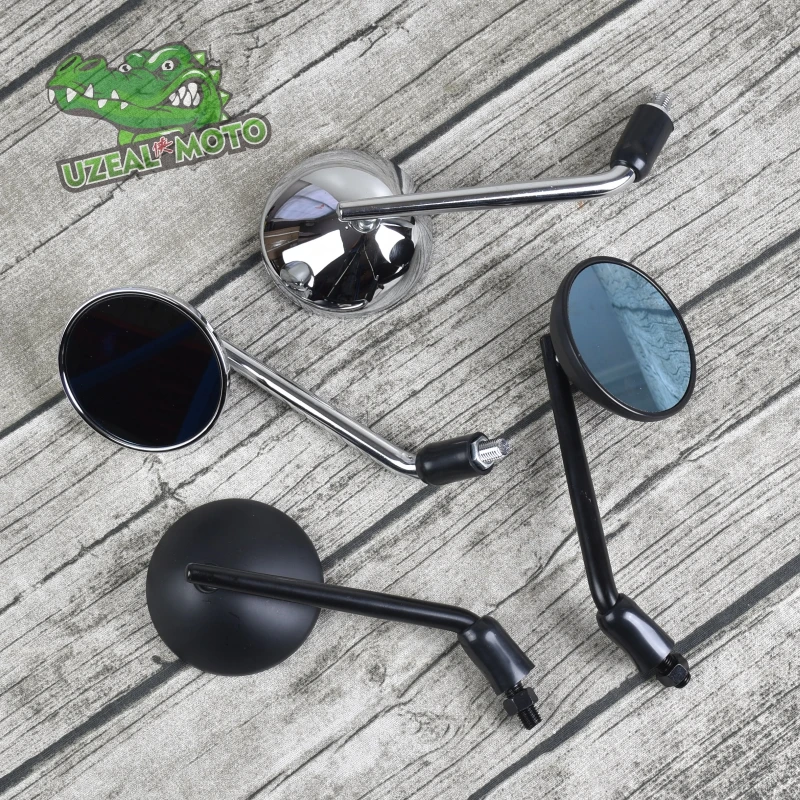 Universal Vintage Motorcycle Rearview Mirror short round rearview mirror plating 10mm engineering plastics Anti-glare mirror
Universal Vintage Motorcycle Rearview Mirror short round rearview mirror plating 10mm engineering plastics Anti-glare mirror