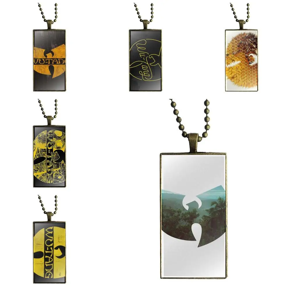 EJ Glaze For Unisex Gift Wu Tang Clan Logo Design Fashion Vintage Glass Women Rectangle Necklace Pendants
EJ Glaze For Unisex Gift Wu Tang Clan Logo Design Fashion Vintage Glass Women Rectangle Necklace Pendants