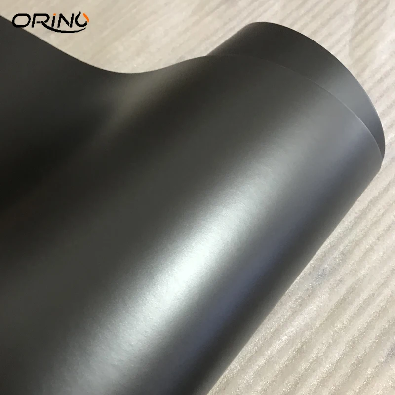 Grey Metallic Chrome Vinyl Wrap Film-1