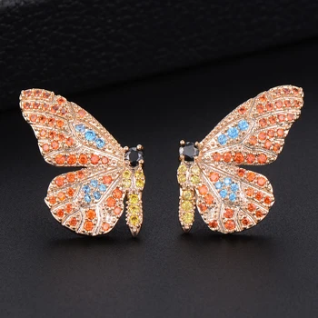 GODKI 28mm Multicolor Flying Butterfly Full Mirco Paved Microl Zirconia Women Bridal Dress Wedding Every Earring Fashion Jewelry
GODKI 28mm Multicolor Flying Butterfly Full Mirco Paved Microl Zirconia Women Bridal Dress Wedding Every Earring Fashion Jewelry