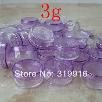 100pcs 3g purple small round empty plastic cosmetic jars container ,sample plastic bottle for cosmetic packaging , factory price
100pcs 3g purple small round empty plastic cosmetic jars container ,sample plastic bottle for cosmetic packaging , factory price