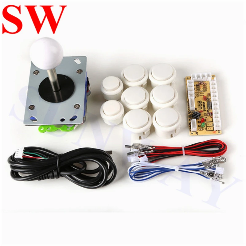 New Arcade Games DIY Accessory 5V USB PC Enocder Board + 8 x Arade Buttons Cable + ZIPPYY Stick For Coin Operated Games DIY Kits
New Arcade Games DIY Accessory 5V USB PC Enocder Board + 8 x Arade Buttons Cable + ZIPPYY Stick For Coin Operated Games DIY Kits