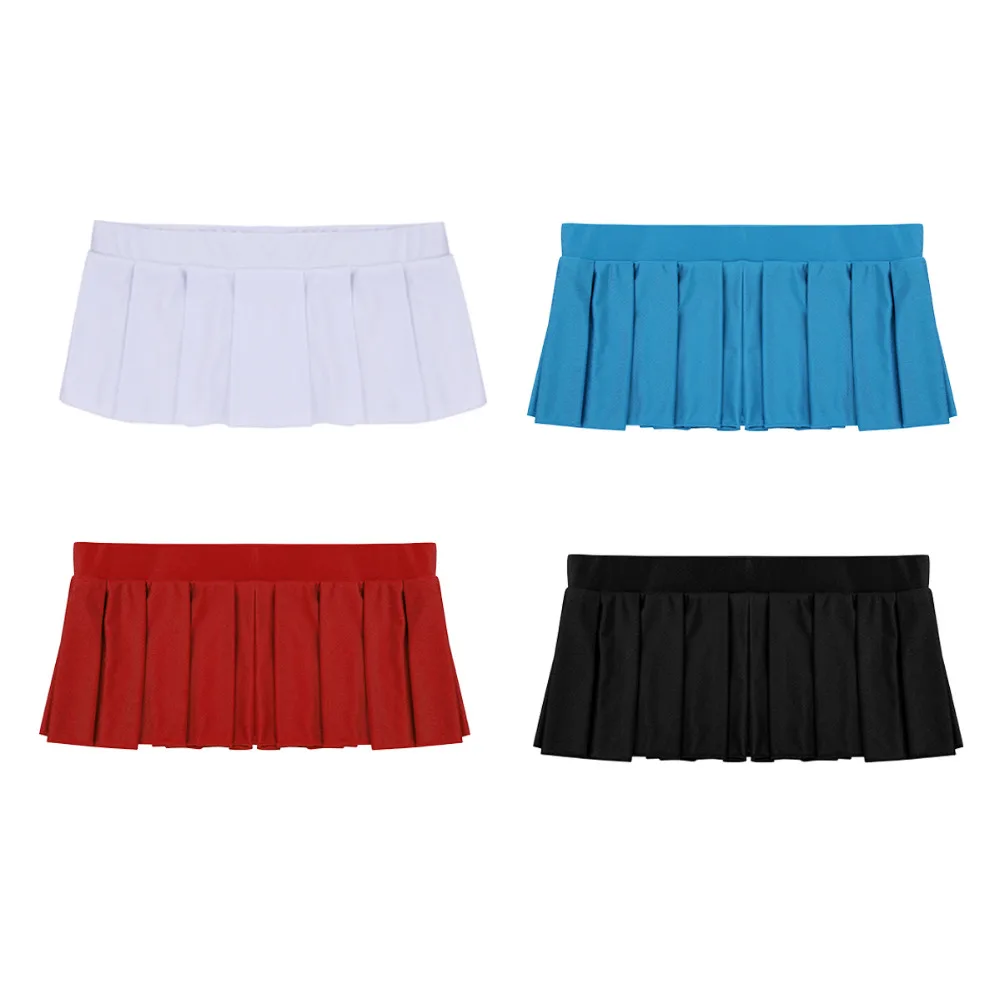 Women Schoolgirl Low Rise Comfortable Pleated Mini Skirt Party Nightwear  Clubwear Costume Party Performance Sexy Skirts