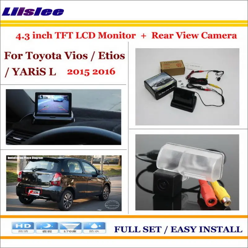 Liislee For Toyota Vios / Etios / YARiS L 2015 2016 - Car Rearview Camera + 4.3" LCD Screen Monitor = 2 in 1 Parking System
Liislee For Toyota Vios / Etios / YARiS L 2015 2016 - Car Rearview Camera + 4.3" LCD Screen Monitor = 2 in 1 Parking System