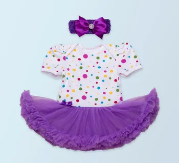 2PCs per Set Newborn Infant Girl Clothes Purple Polka Dots Baby Girls Tutu Dress with Flower Bowtie Headband for 0-24Months
2PCs per Set Newborn Infant Girl Clothes Purple Polka Dots Baby Girls Tutu Dress with Flower Bowtie Headband for 0-24Months