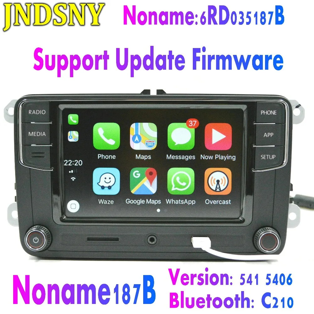 JNDSNY Noname RCD330G RCD330 Plus Noname CarPlay 6.5" MIB Radio For VW Golf 5 6 Jetta CC Tiguan Passat Polo Touran 6RD 035 187B
JNDSNY Noname RCD330G RCD330 Plus Noname CarPlay 6.5" MIB Radio For VW Golf 5 6 Jetta CC Tiguan Passat Polo Touran 6RD 035 187B