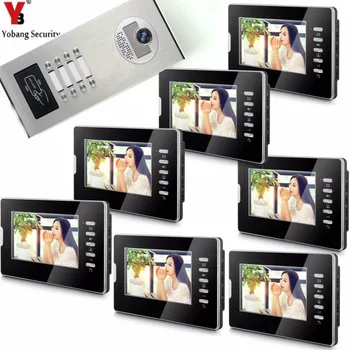 YobangSecurity 7 Inch Video Intercom Home Video Door Phone Doorbell Door Chime RFID Access Control System For 8 Unit Apartment
YobangSecurity 7 Inch Video Intercom Home Video Door Phone Doorbell Door Chime RFID Access Control System For 8 Unit Apartment
