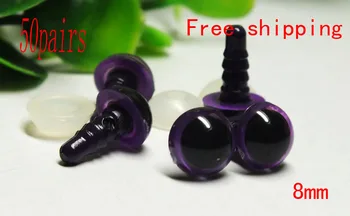 Hot sell!!!100pairs/lot elegant purple colored Plastic Safety Eyes with washer kit-8mm
Hot sell!!!100pairs/lot elegant purple colored Plastic Safety Eyes with washer kit-8mm