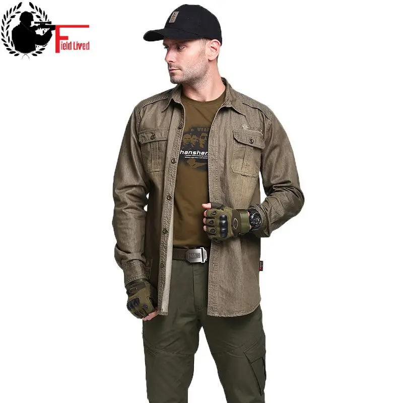 Military Style Men Shirt Autumn Fashion Us Army Gear Uniform Green Long Sleeve 100 Cotton Plus Size Big Button Shirt Male Casual
Military Style Men Shirt Autumn Fashion Us Army Gear Uniform Green Long Sleeve 100 Cotton Plus Size Big Button Shirt Male Casual