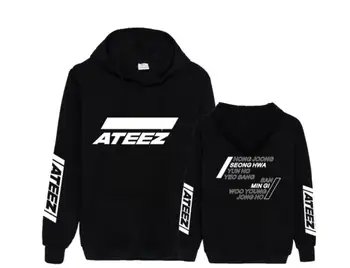 Kpop ateez member name printing black/white pullover loose hoodies unisex k-pop fleece ateez sweatshirt for autumn winter
Kpop ateez member name printing black/white pullover loose hoodies unisex k-pop fleece ateez sweatshirt for autumn winter