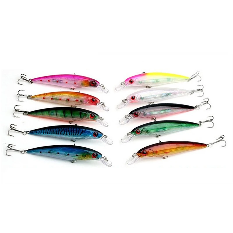 Hot 10Pcs/Lot 11cm 13.5g Floating Minnow Fishing Lure Laser Hard Artificial Bait 3D Eyes Fishing Wobblers Crankbait Minnows kits
Hot 10Pcs/Lot 11cm 13.5g Floating Minnow Fishing Lure Laser Hard Artificial Bait 3D Eyes Fishing Wobblers Crankbait Minnows kits