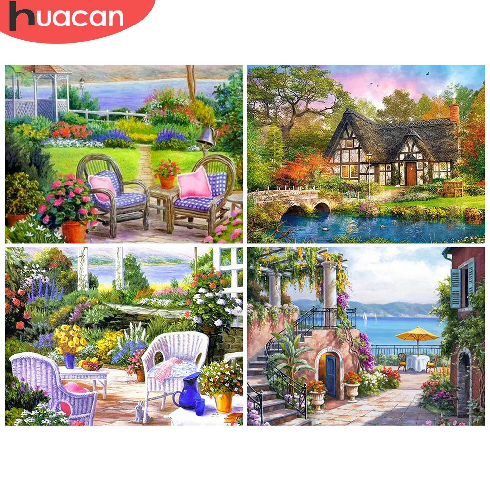 HUACAN 5d Diamond Painting Full Square Landscape Diamond Mosaic Garden Diamond Embroidery Full Display Rhinestones Picture
HUACAN 5d Diamond Painting Full Square Landscape Diamond Mosaic Garden Diamond Embroidery Full Display Rhinestones Picture