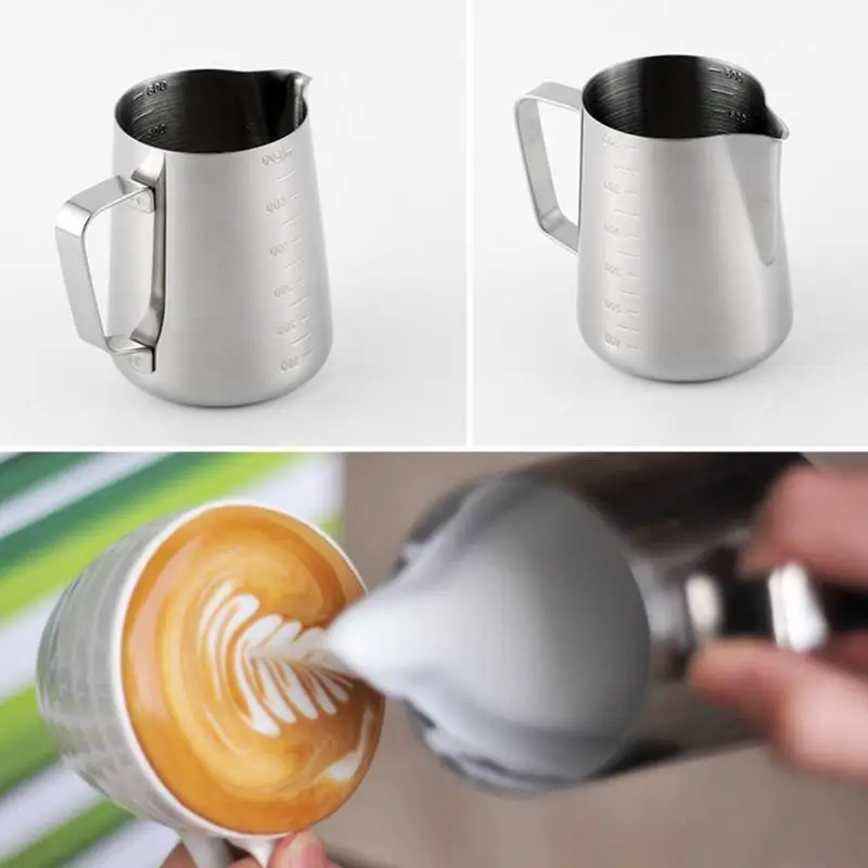 2018 New 350ml 600ml Stainless Steel Milk Frothing Jug Espresso Pitcher Barista Craft Coffee Latte Milk Frothing Jug Pitcher
2018 New 350ml 600ml Stainless Steel Milk Frothing Jug Espresso Pitcher Barista Craft Coffee Latte Milk Frothing Jug Pitcher