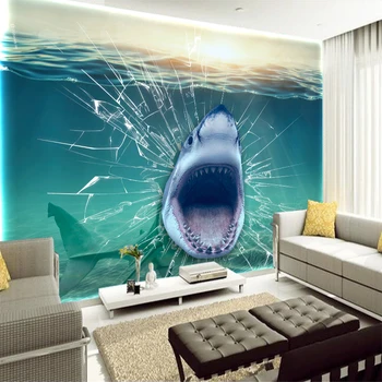 New Printed Underwater Shark Fish Broken Glass Custom Art Canvas View Wallpapers Living Room Bedroom Wall Home Decorations
New Printed Underwater Shark Fish Broken Glass Custom Art Canvas View Wallpapers Living Room Bedroom Wall Home Decorations