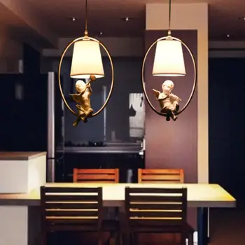 Modern resin Angel Chandelier led lamps creative art estaurant living room lamp pendant E14 led lustre lighting Chandeliers MING
Modern resin Angel Chandelier led lamps creative art estaurant living room lamp pendant E14 led lustre lighting Chandeliers MING