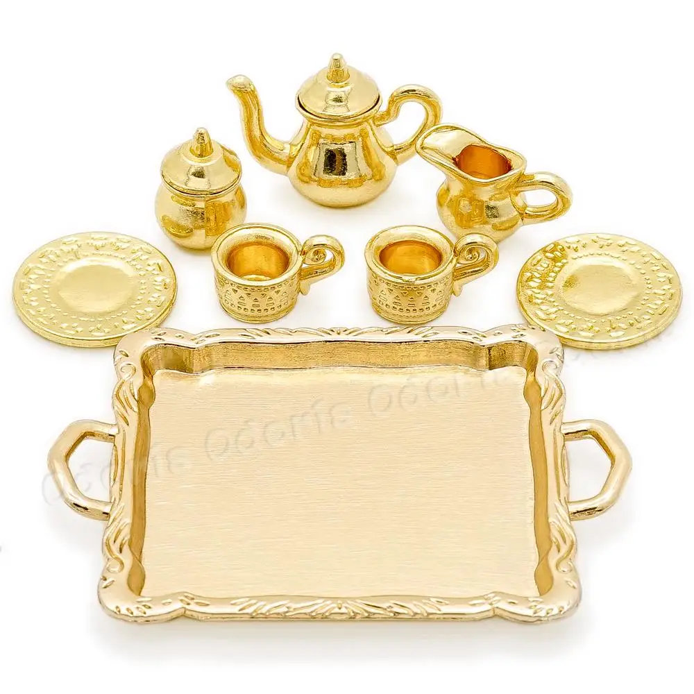 Odoria 1:12 Miniature Tea Cups Set 8PCS Golden Coffee Set Tableware Kit Dollhouse Kitchenware Accessories
Odoria 1:12 Miniature Tea Cups Set 8PCS Golden Coffee Set Tableware Kit Dollhouse Kitchenware Accessories