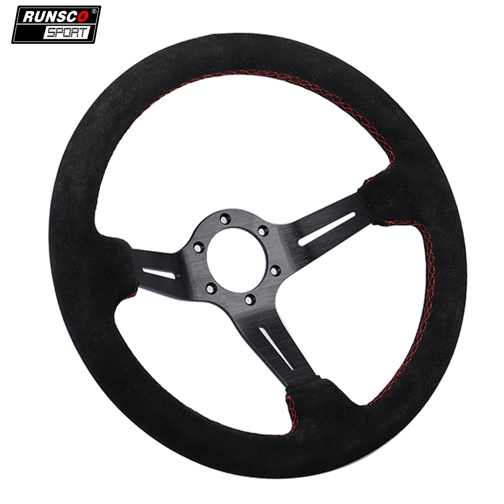 Universal 14inch 350mm Steering Wheel ND Style Racing Auto Suede Leather Simulated Racing Game Steering Wheel RS6020
Universal 14inch 350mm Steering Wheel ND Style Racing Auto Suede Leather Simulated Racing Game Steering Wheel RS6020