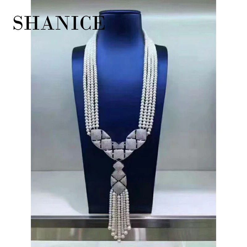 SHANICE Gifts DIY Women Luxury Pearls Necklace Making Findings Supplies Paved Zircon Connector Suspension Pendants Accessories
SHANICE Gifts DIY Women Luxury Pearls Necklace Making Findings Supplies Paved Zircon Connector Suspension Pendants Accessories