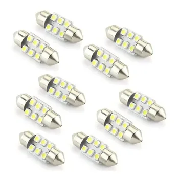 10x) 10* 6 3528 SMD LED Soffitte Lampe Sofitte Innenraumbeleuchtung 31mm 12V wei
10x) 10* 6 3528 SMD LED Soffitte Lampe Sofitte Innenraumbeleuchtung 31mm 12V wei
