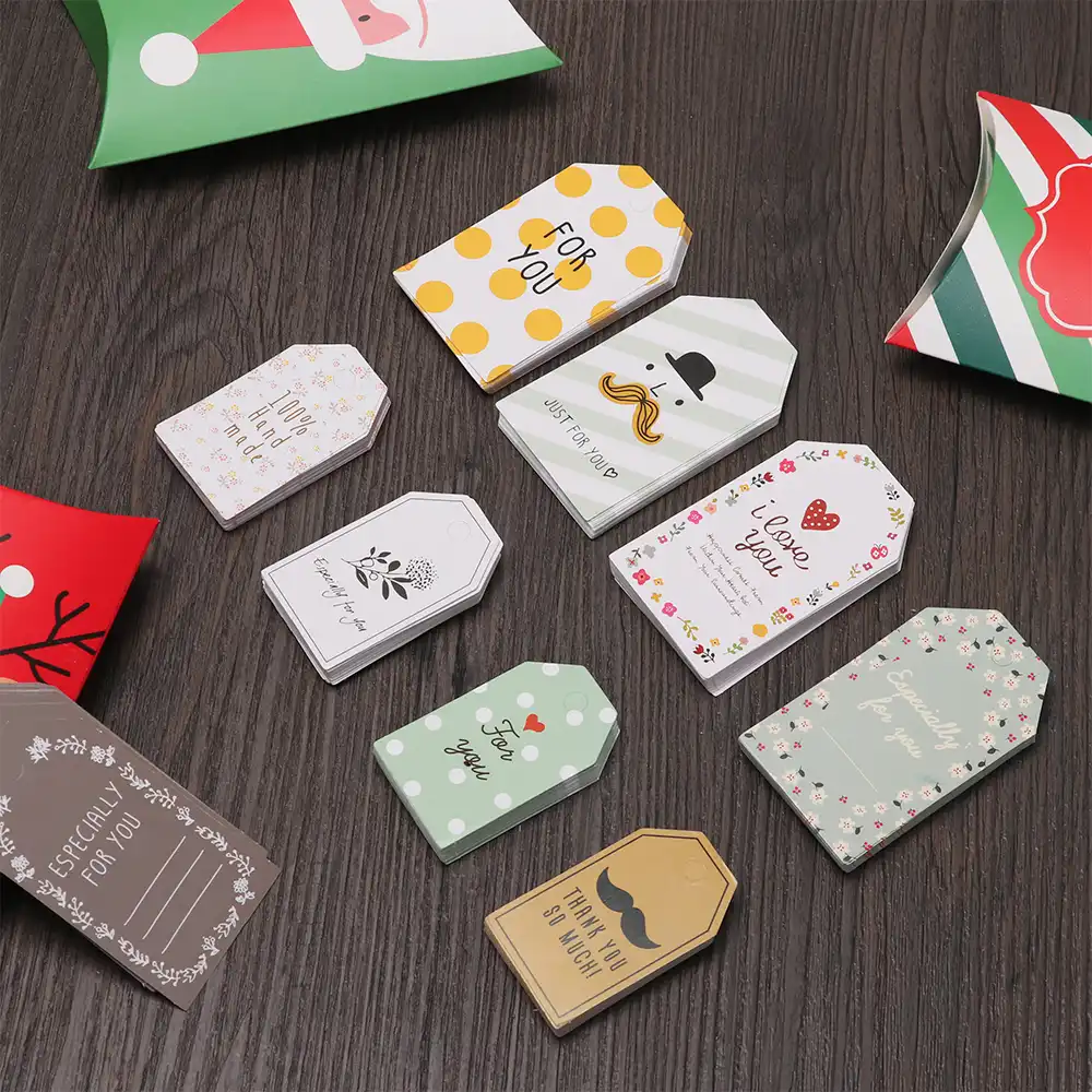 50pcs diy paper tags craft label luggage party favor wedding