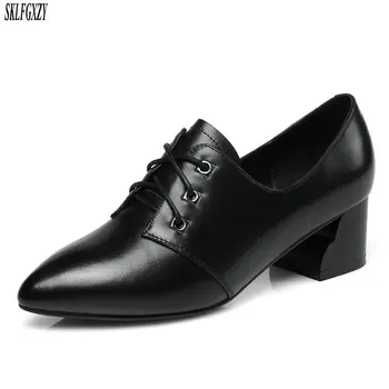 SKLFGXZY New arrival fashion genuine leather women shoes 100% cowhide lace-up ankle shoes quality women shoes size 34-40
SKLFGXZY New arrival fashion genuine leather women shoes 100% cowhide lace-up ankle shoes quality women shoes size 34-40
