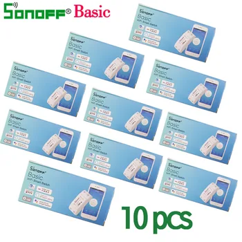 2-10 pcs SONOFF Basic DIY Wireless Wifi Switch Smart Home Remote Control Automation Relay Module Controller Work with Alexa
2-10 pcs SONOFF Basic DIY Wireless Wifi Switch Smart Home Remote Control Automation Relay Module Controller Work with Alexa