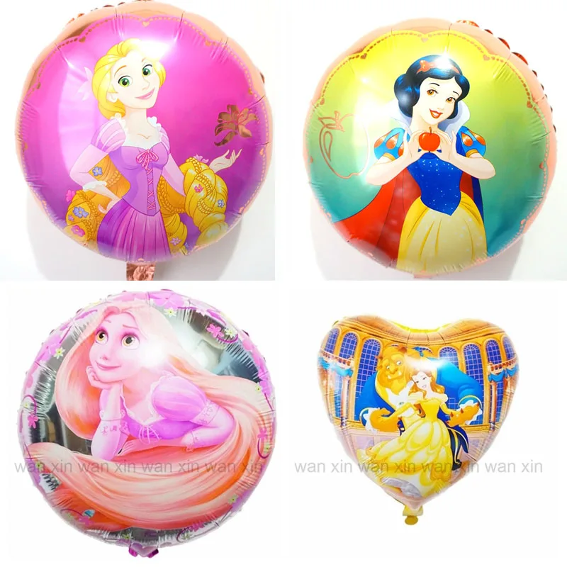 (10pcs/lot)18inch round new style princess helium balloons Rapunzel snow white belle foil balloons for princess party balloons
(10pcs/lot)18inch round new style princess helium balloons Rapunzel snow white belle foil balloons for princess party balloons