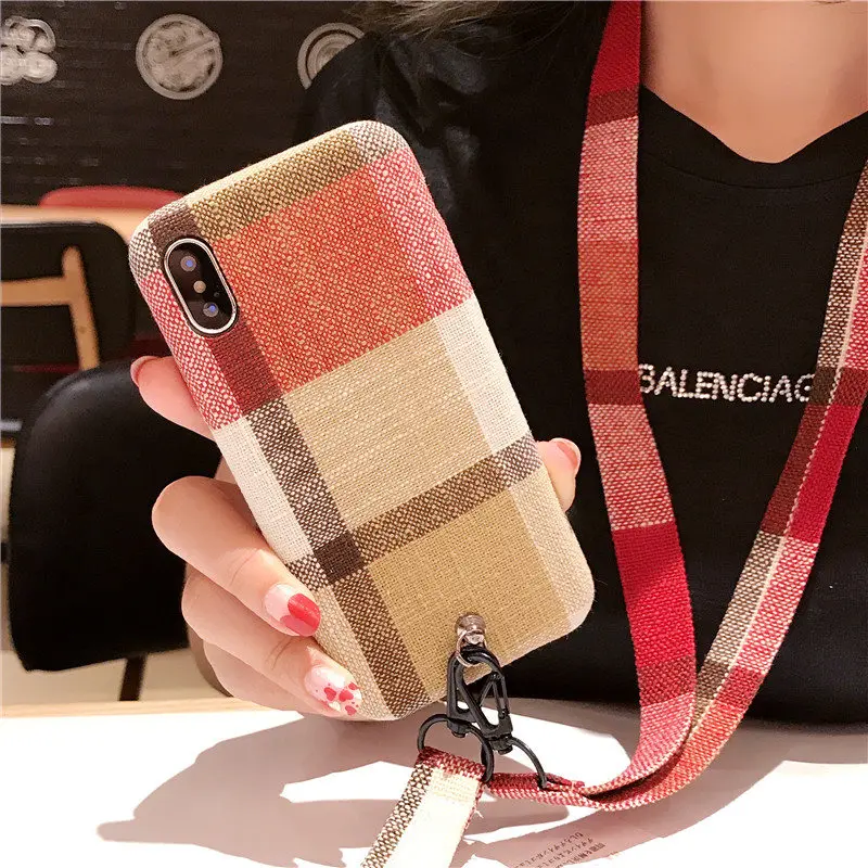 Red Cloth Texture Soft TPU Case For iPhone 6 6S 7 8 Plus X Xs Max XR Phone Cover With Strap
Red Cloth Texture Soft TPU Case For iPhone 6 6S 7 8 Plus X Xs Max XR Phone Cover With Strap