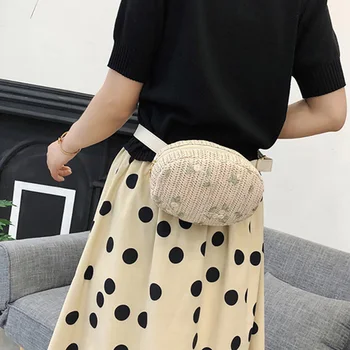 Women'S Straw Braided Cross-Body Bag Round Flower Embroidery Ethnic Wind Messenger Bag Summer Beach Handbag
Women'S Straw Braided Cross-Body Bag Round Flower Embroidery Ethnic Wind Messenger Bag Summer Beach Handbag