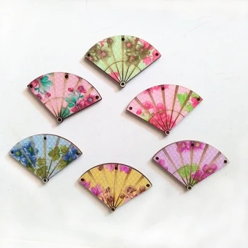 12pcs/lot Wooden Fan Both Side Printingcloth Wood Pendant With Hole For Key Chains Necklace for Toy For Earring DIY Accessories
12pcs/lot Wooden Fan Both Side Printingcloth Wood Pendant With Hole For Key Chains Necklace for Toy For Earring DIY Accessories