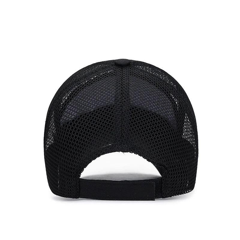 Men Outdoor Sports Cap Bone Casquette Homme Mesh Dad Hat Sun Trucker Cap Summer Long Brim Mesh Cap 14