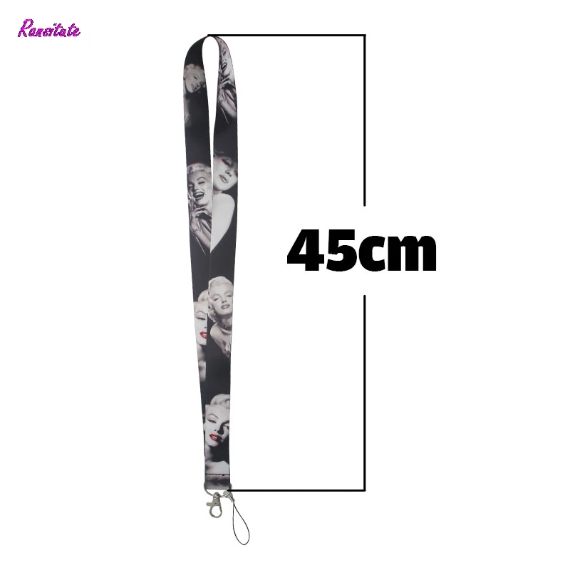 Ransitute Marilyn Monroe Silicone neck lanyards for key glasses card holder bead keychain phones cameras webbing
Ransitute Marilyn Monroe Silicone neck lanyards for key glasses card holder bead keychain phones cameras webbing