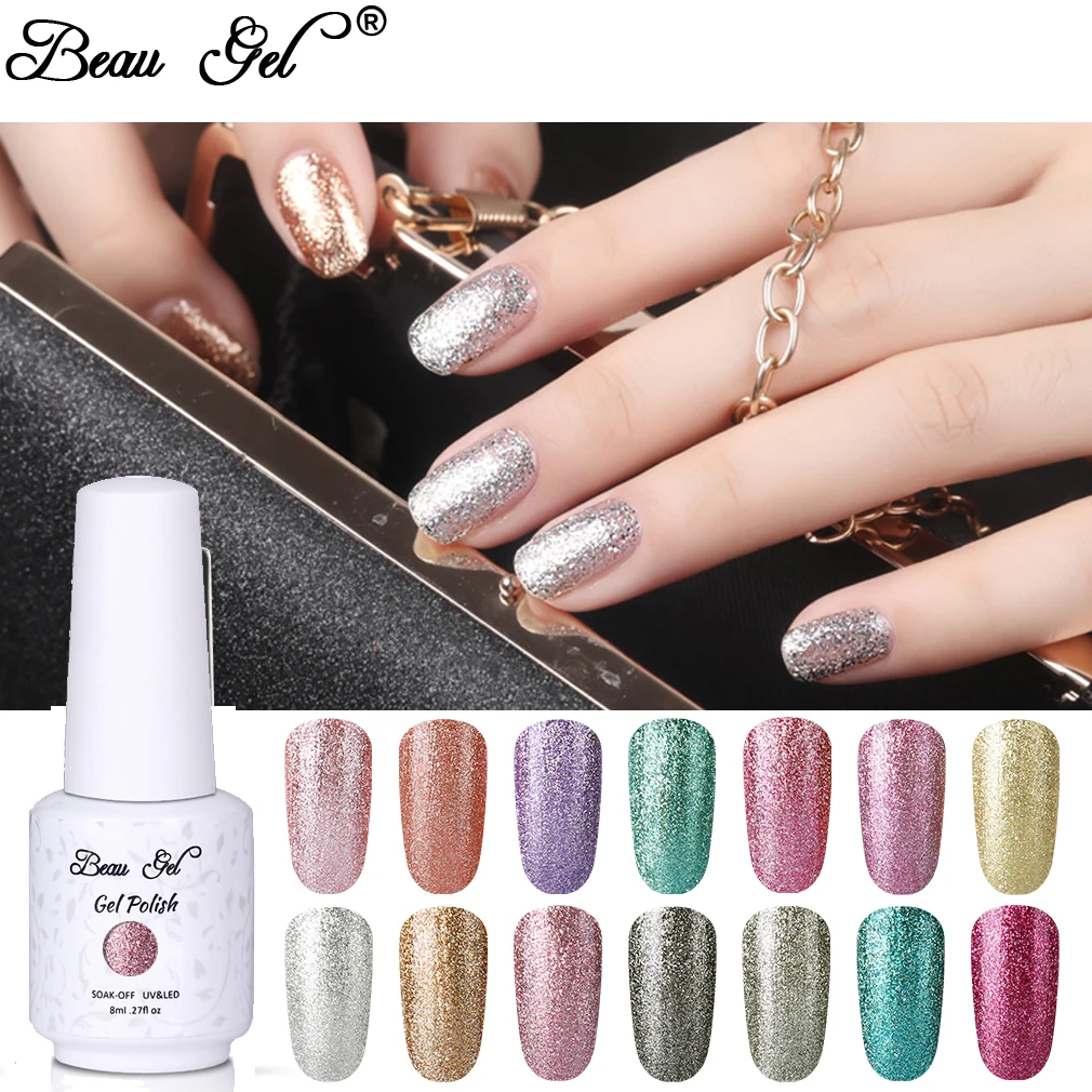 Beau Gel Platinum Glitter Gel Varnishes Soak Off Gel Nail Polish Nail Art Manicure Stamping Enamel Lacquer Nails Polish GelLak
Beau Gel Platinum Glitter Gel Varnishes Soak Off Gel Nail Polish Nail Art Manicure Stamping Enamel Lacquer Nails Polish GelLak