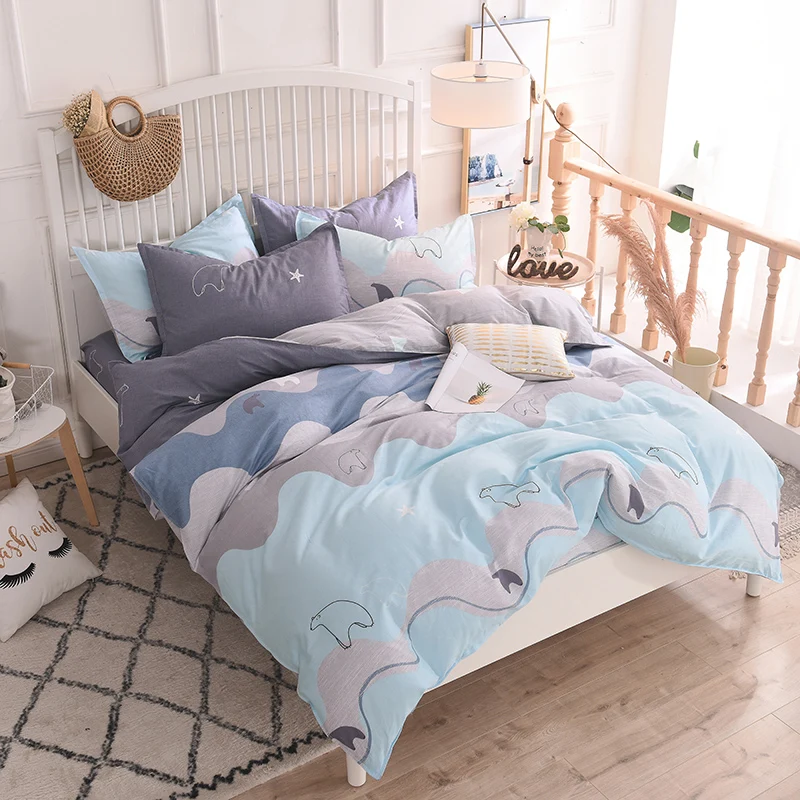 Stylish Home Life Comfortable And Soft Quilt Cover + Bed Sheet + Pillowcase Multi-Style Optional Print Pattern Cotton Four-Piece
Stylish Home Life Comfortable And Soft Quilt Cover + Bed Sheet + Pillowcase Multi-Style Optional Print Pattern Cotton Four-Piece