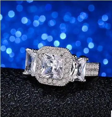 Распродажа элегантное кольцо серебристого цвета прочное покрытие изысканное