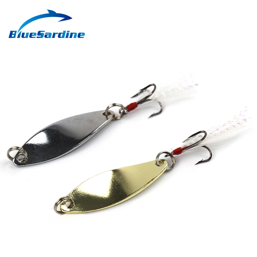 BlueSardine 10PCS Metal Spoon Bait Fishing Lures Artificial Hard Fishing Tackle Silver Golden 5.8G 6CM
BlueSardine 10PCS Metal Spoon Bait Fishing Lures Artificial Hard Fishing Tackle Silver Golden 5.8G 6CM