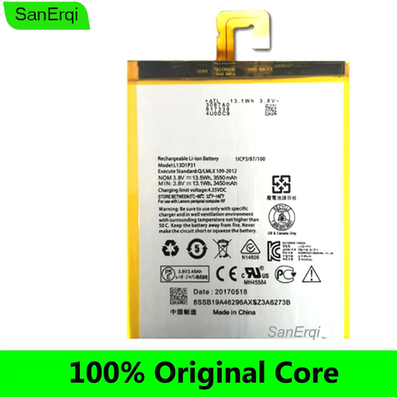 Аккумулятор для Lenovo Pad A3500 S5000, 10 шт./лот, аккумулятор S5000-H 3550 мА · ч tab 2 A7 A7-30 A7-10F A7-20F tab3 7 TB3 710i 710F L13D1P31
Аккумулятор для Lenovo Pad A3500 S5000, 10 шт./лот, аккумулятор S5000-H 3550 мА · ч tab 2 A7 A7-30 A7-10F A7-20F tab3 7 TB3 710i 710F L13D1P31