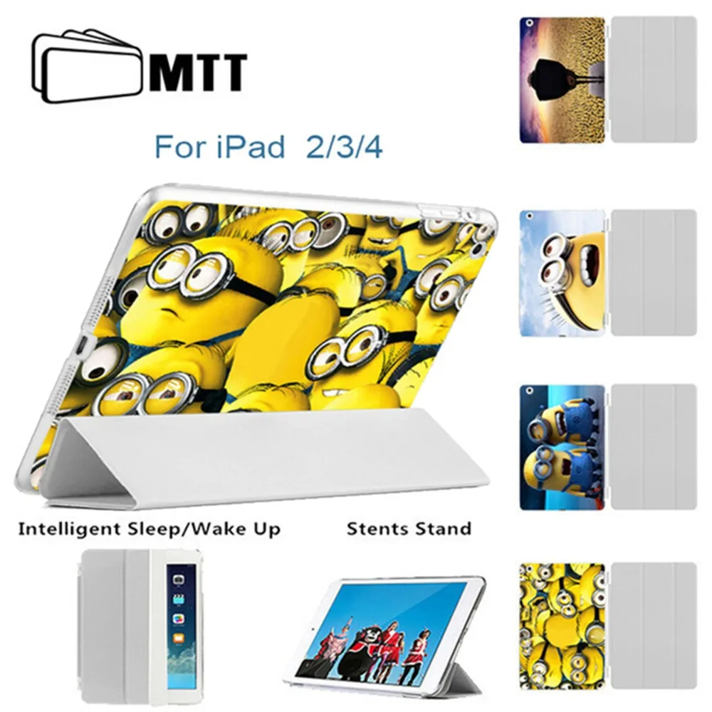 

MTT Case For Apple iPad 2 ipad 3 ipad 4 Smart Case Tablet PU Leather Cover For A1460 A1459 A1458 A1416 A1430 A1403 A1395 A1396